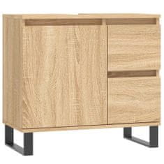 Greatstore Koupelnová skříňka dub sonoma 65 x 33 x 60 cm kompozitní dřevo