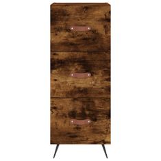 Vidaxl Skříň highboard kouřový dub 34,5 x 34 x 180 cm kompozitní dřevo