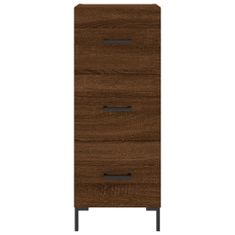 Vidaxl Skříň highboard hnědý dub 34,5 x 34 x 180 cm kompozitní dřevo