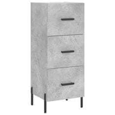 Vidaxl Skříň highboard betonově šedá 34,5x34x180 cm kompozitní dřevo