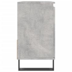 Greatstore Koupelnová skříňka betonově šedá 65x33x60 cm kompozitní dřevo