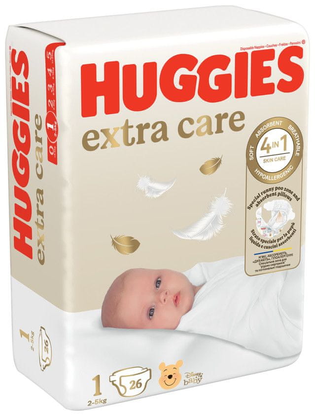 HUGGIES Elite Soft 1 3-5kg 84ks 