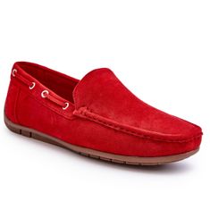 Pánské semišové mokasíny Slip-on velikost 45