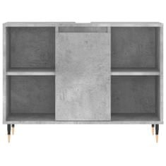 Greatstore Koupelnová skříňka betonově šedá 80x33x60 cm kompozitní dřevo