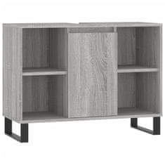 Greatstore Koupelnová skříňka šedá sonoma 80 x 33 x 60 cm kompozitní dřevo