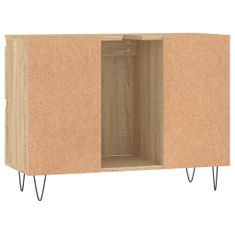 Greatstore Koupelnová skříňka dub sonoma 80 x 33 x 60 cm kompozitní dřevo