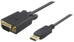 PremiumCord DisplayPort na VGA kabel 3m M/M