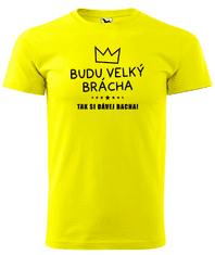 Hobbytriko Dětské tričko pro bráchu - Budu velký brácha, tak si dávej bacha Barva: Námořní modrá (02), Velikost: 4 roky / 110 cm