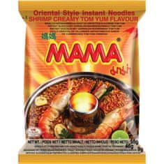 MAMA Instantní nudlová polévka s příchutí krevetového krémového Tom Yum 55g