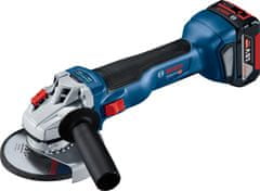 BOSCH Professional Aku úhlová bruska GWS 18V-10 + Aku kombinovaný šroubovák GSB 18V-50 + 1× akumulátor 2,0 Ah + 1× akumulátor 5,0 Ah + XL-BOXX (0615990M9K)