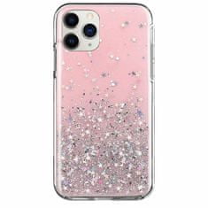 WOZINSKY Wozinsky Star Glitter silikonové pouzdro pro Apple iPhone 12 Pro Max - Slabě Růžová KP8756