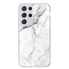 WOZINSKY Wozinsky Marble silikónové pouzdro pro Samsung Galaxy S21 Plus 5G/Galaxy S30 Ultra - Bílá KP10065