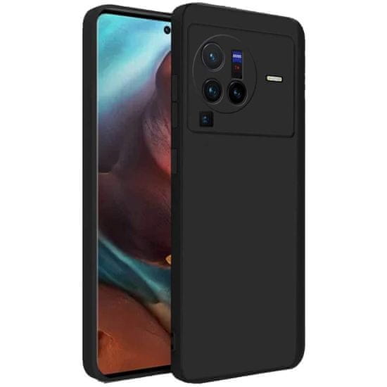 IZMAEL Silikonové pouzdro Soft Case pro Vivo X80 Pro - Černá KP24314