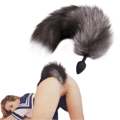 Night Fantasy Dlouhý anální kolík kita fox tail silikon velikost S