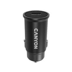 Canyon Nabíječka do auta "C-20", 1x USB-C, PD 20W, CNS-CCA20B