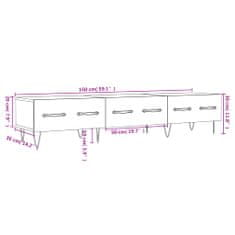 Vidaxl TV skříňka bílá s vysokým leskem 150x36x30 cm kompozitní dřevo