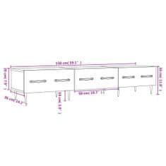 Vidaxl TV skříňka šedá sonoma 150 x 36 x 30 cm kompozitní dřevo