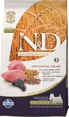 N&D ANCESTRAL GRAIN Dog LG Lamb, Spelt, Oats & Blueberry Adult Mini 2,5 kg