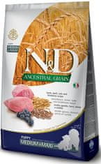 N&D ANCESTRAL GRAIN Dog LG Puppy M/L Lamb & Blueberry 2,5 kg