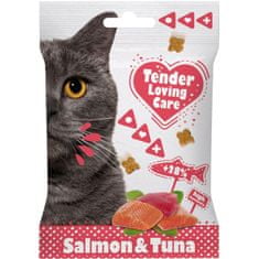 Duvo+ Tender Loving Care Cat pamlsek - losos, tuňák 50g