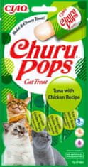 Inaba Churu Pops cat snack tuňák a kuře 4x15 g