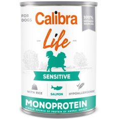 Calibra Dog Life konz. Sensitive Salmon with rice 400g