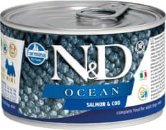 N&D OCEAN Dog konz. Salmon & Cod Mini 140 g