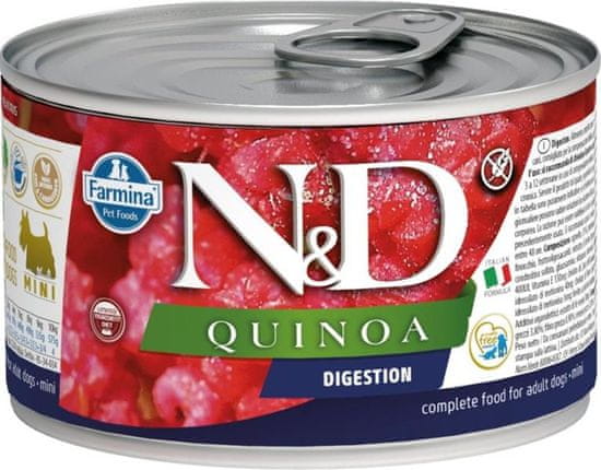 N&D DOG QUINOA Adult Digestion Lamb & Fennel Mini 140g