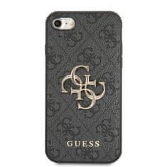 Guess Zadní kryt PU 4G Metal Logo na iPhone SE 2020 - SE 2022 - 7 - 8 šedý