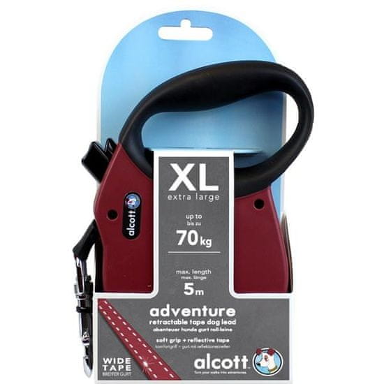 Alcott navíjecí v.Adventure(do 70kg)červené XL 5m