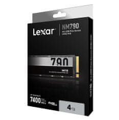 Lexar SSD NM790 PCle Gen4 M.2 NVMe - 4TB (čtení/zápis: 7400/6500MB/s)