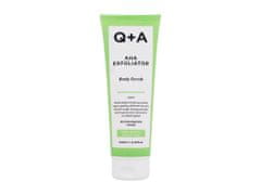 Q+A 250ml aha exfoliator body scrub, tělový peeling