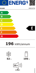 Kluge KND247W Kombinovaná chladnička NoFrost