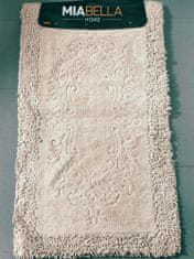 MIABELLA Koupelnové předložky DAMASK sada 60x100 + 60x50 cm., starorůžová