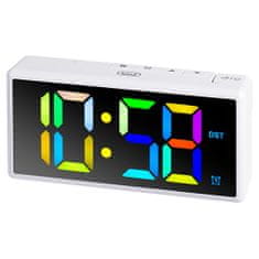 Trevi Digitální budík , EC 886 WH, digitální budík multi LED, vyzvánění, stmívač jasu