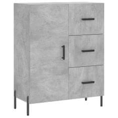 Vidaxl Skříň highboard betonově šedá 69,5x34x180 cm kompozitní dřevo