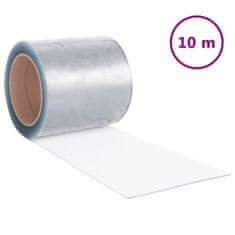 Vidaxl Závěs do dveří průhledný 200 mm x 1,6 mm 10 m PVC