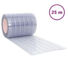 Petromila Závěs do dveří průhledný 300 mm x 2,6 mm 25 m PVC