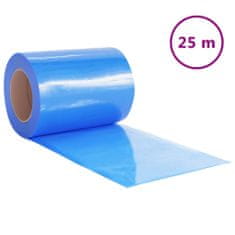 Vidaxl Závěs do dveří modrý 300 mm x 2,6 mm 25 m PVC