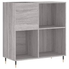 Greatstore Skříňka na LP desky šedá sonoma 84,5x38x89 cm kompozitní dřevo