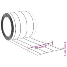 Vidaxl Závěs do dveří průhledný 200 mm x 1,6 mm 25 m PVC