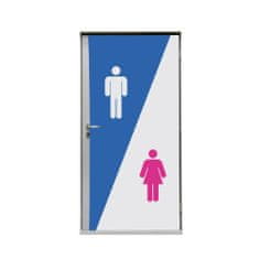 Jansen Display Door Wrap 80 cm Hygienické zařízení růžově modrá 2