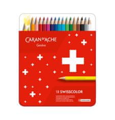 Caran´d Ache Barevné pastelky "Swisscolor", 18 ks, kovový box, permanentní, 1284.718