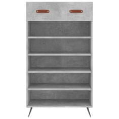 Greatstore Botník betonově šedý 60 x 35 x 105 cm kompozitní dřevo