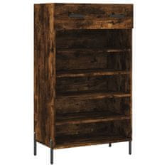 Greatstore Botník kouřový dub 60 x 35 x 105 cm kompozitní dřevo