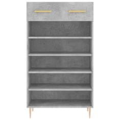 Greatstore Botník betonově šedý 60 x 35 x 105 cm kompozitní dřevo