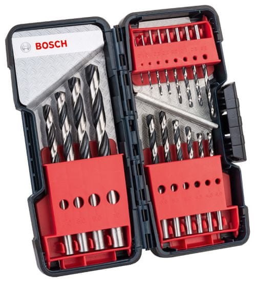 BOSCH Professional sada vrtáků do kovu 18-dílná HSS-PointTeQ - TB (2608577350)