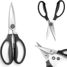 shumee Skládací kuchyňské nůžky s měkkou rukojetí + otvírák - HENDI 856284