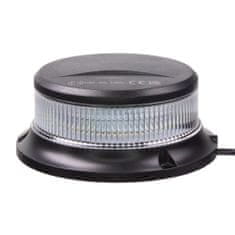 Stualarm LED maják, 12-24V, 18x1W bílý, magnet, ECE R10 (wl310mwht)