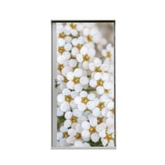 Jansen Display Door Wrap 80 cm Bílé květiny Spirea